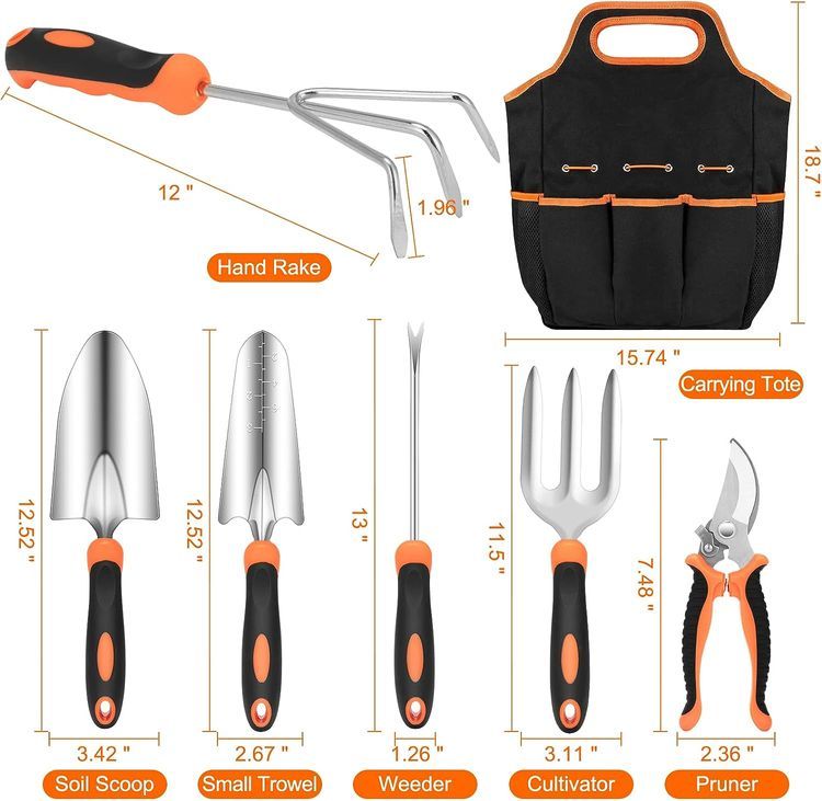 No. 6 - Stainless Steel Heavy Duty Gardening Tool Set - 2