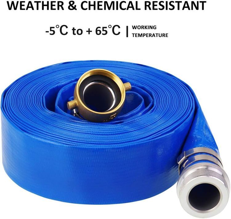 No. 7 - Eastrans 2" x 100ft Blue PVC Backwash Hose - 4