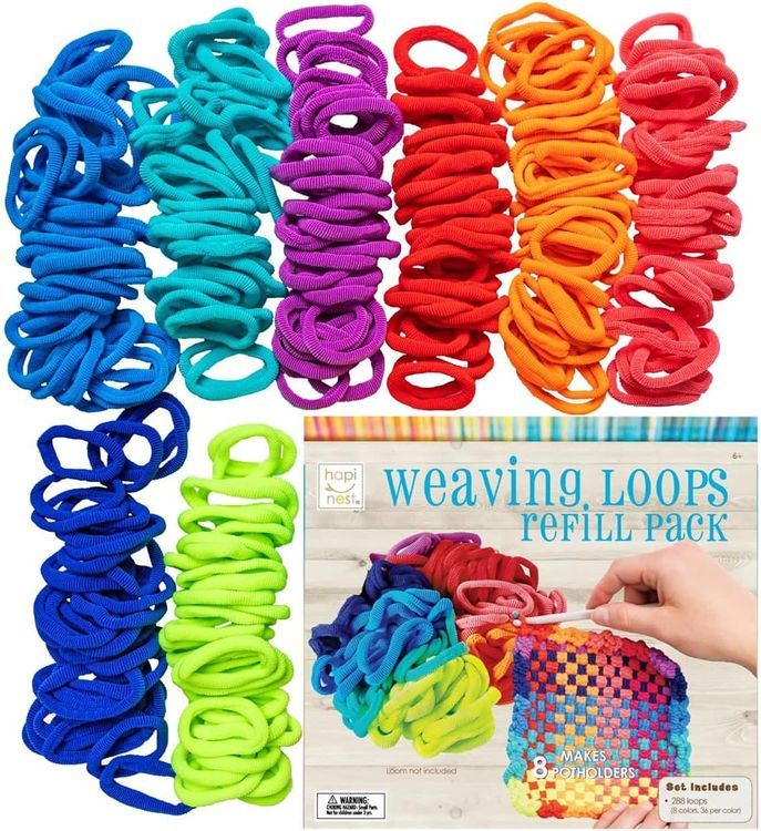 No. 6 - Hapinest Loom Bands Potholder Weaving Refill Pack - 1