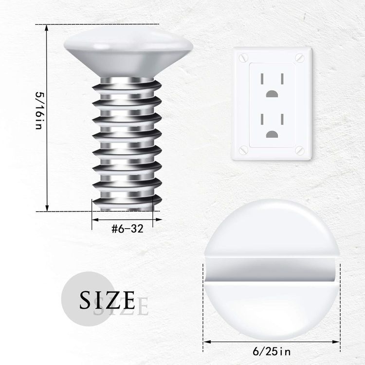 No. 8 - Hotop Wall Plate Screws - 2