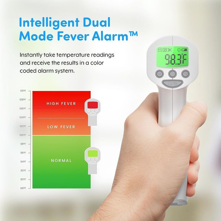 No. 8 - Thermobio Medical Grade Heavy Duty Touchless Infrared Forehead Thermometer - 5