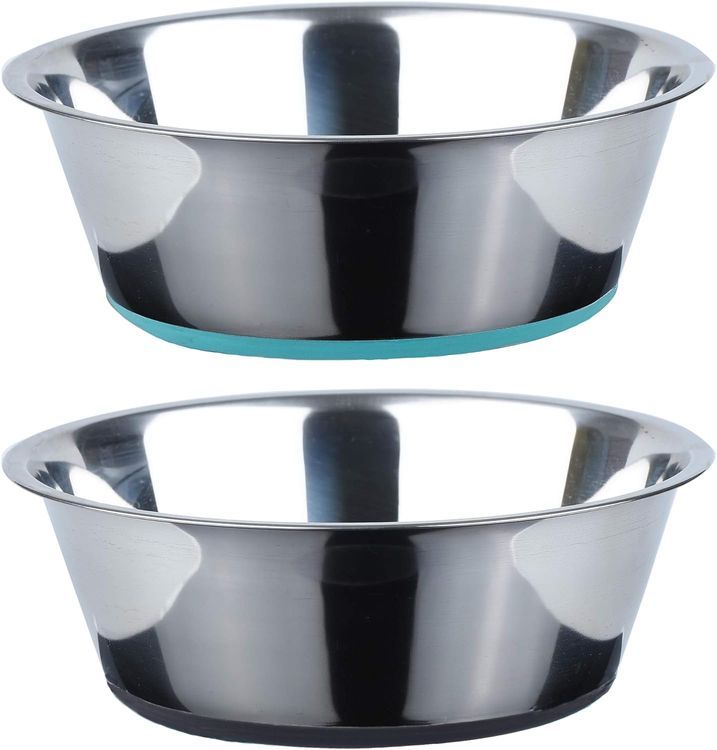 No. 6 - Anti-Slip Stainless Steel Dog Bowls - 1