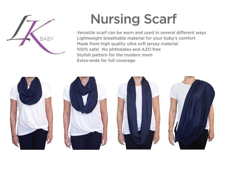 No. 6 - LK Baby 2pk Infinity Nursing Scarf Breastfeeding Cover - 3