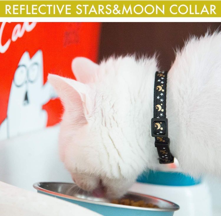 No. 2 - Upgraded Version - Cat Collar Stars and Moon - 2