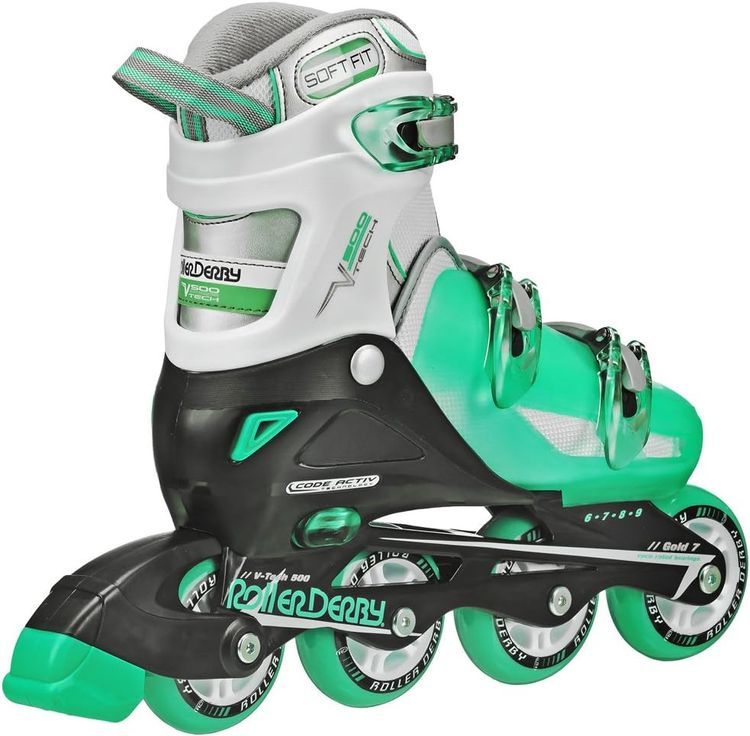 No. 8 - Roller Derby V-Tech 500 Button Adjustable Inline Skate - 3