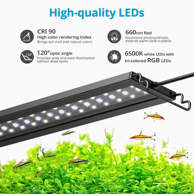 No. 5 - NICREW C10 24/7 LED Aquarium Light - 4