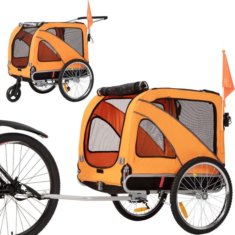 No. 5 - Sepnine and Leonpest Large Bicycle Pet Trailer and Jogger - 1