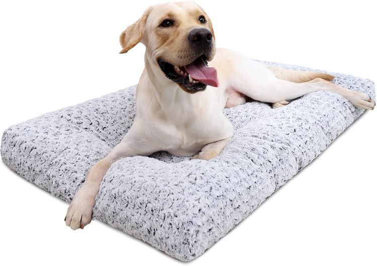 No. 1 - Washable Dog Bed Deluxe Plush Dog Crate Beds - 1