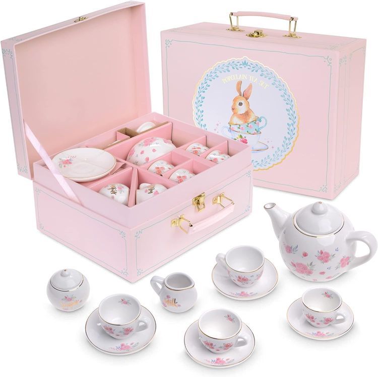 No. 2 - Jewelkeeper 13-Piece Porcelain Tea Party Set - 2