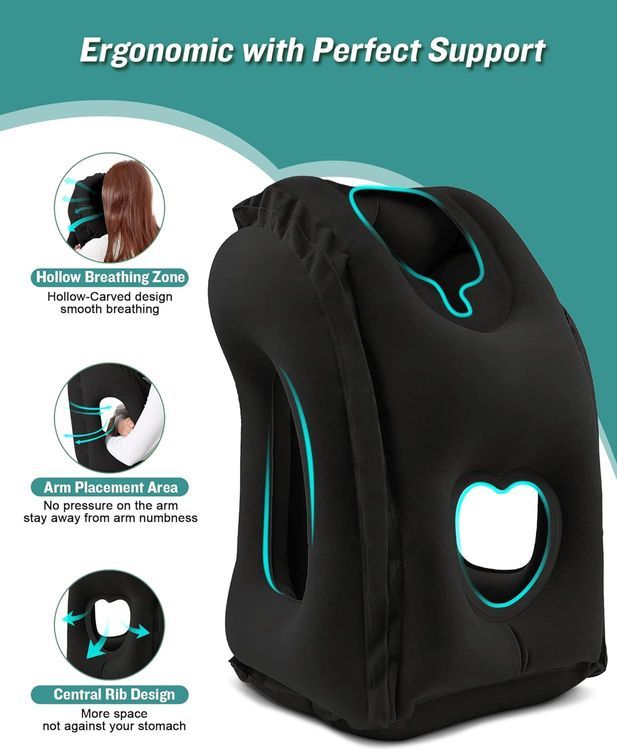 No. 10 - JefDiee Inflatable Travel Pillow - 2