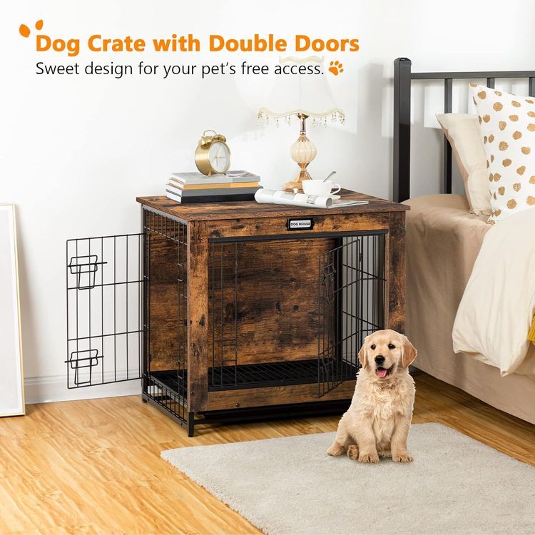 No. 4 - HOOBRO Dog Crate Furniture - 5