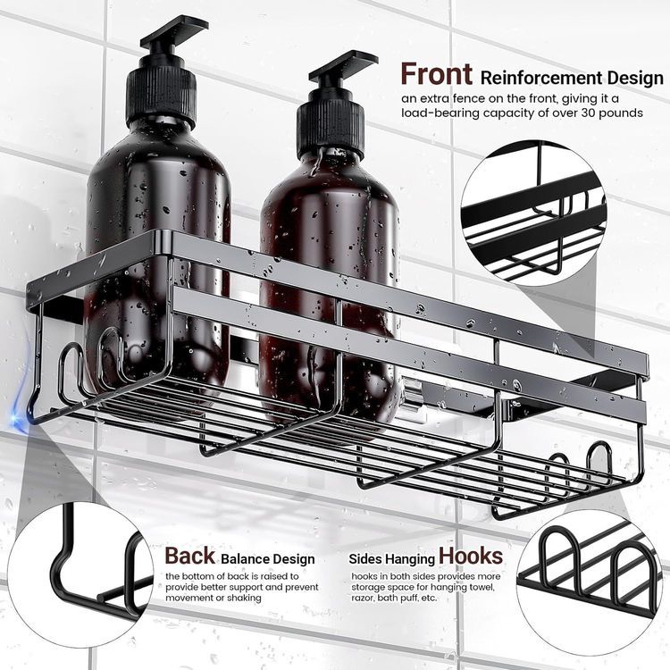 No. 6 - WOWBOX Shower Caddy Shelf Organizer - 3