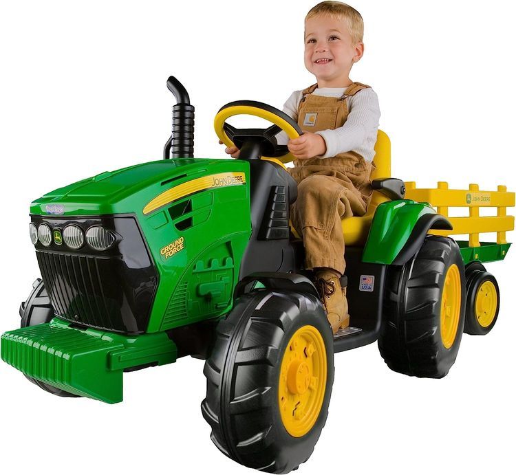 No. 7 - Peg Perego John Deere Ground Force Tractor with Trailer - 1