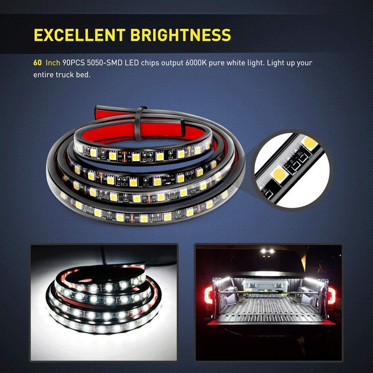 No. 4 - Nilight - TR-05 2PCS 60 Inch 180 LEDs Bed Strip Kit - 5