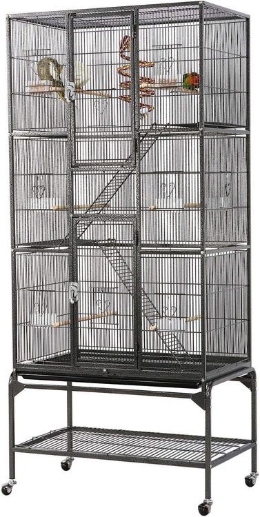 No. 8 - Yaheetech Extra-Large Wrought Iron Birdcage - 1