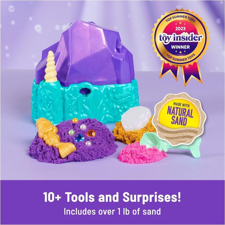 No. 10 - Kinetic Sand Mermaid Crystal Playset - 2