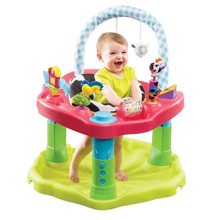 No. 5 - Evenflo ExerSaucer Moovin' & Groovin' Bouncing Activity Saucer - 2