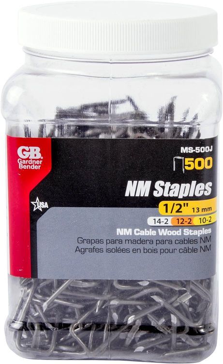 No. 6 - Gardner Bender MS-500J Metal Cable Staple - 3