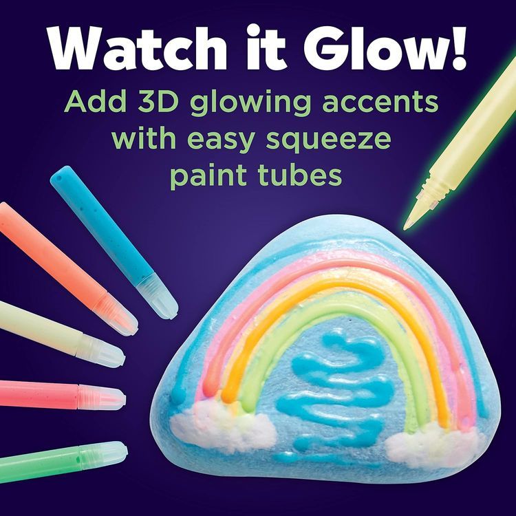 No. 7 - Creativity for Kids Glow in the Dark Rock Painting Kit - 5