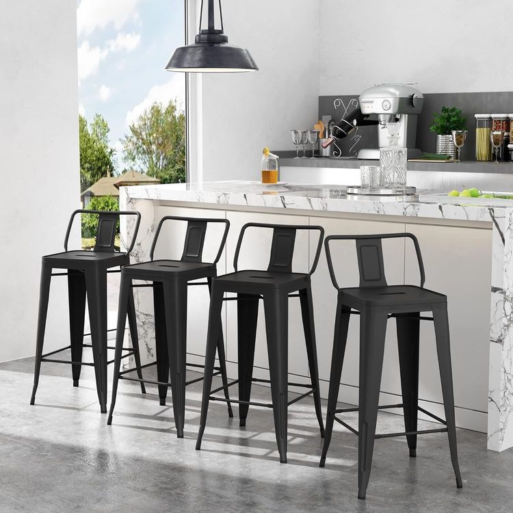 No. 9 - Apeaka Metal Bar Stools - 1