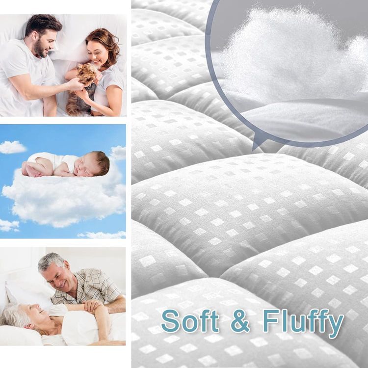 No. 7 - HYLEORY Queen Mattress Pad - 3