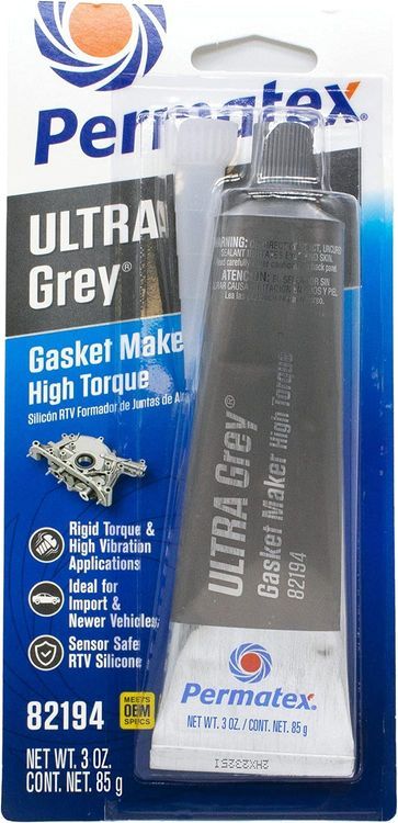 No. 3 - Permatex 82194 Ultra Grey Rigid High-Torque RTV Silicone Gasket Maker - 1