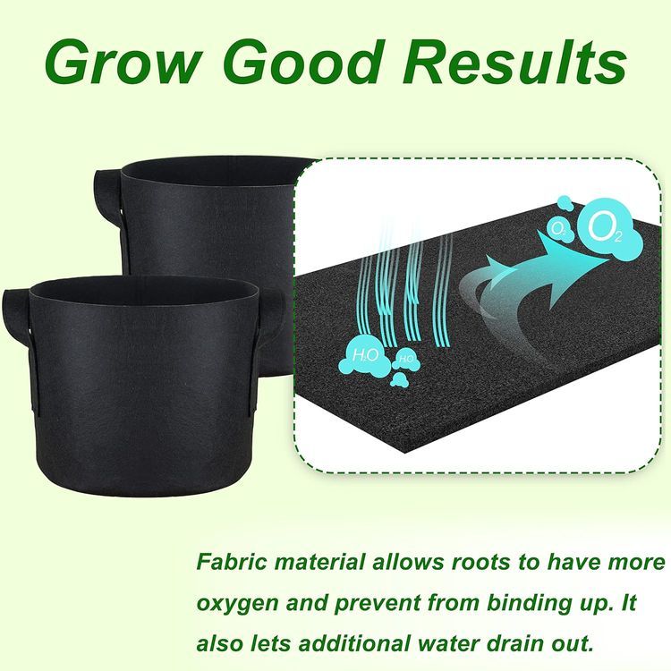 No. 4 - PHYEX 1 Gallon Fabric Grow Bags - 3