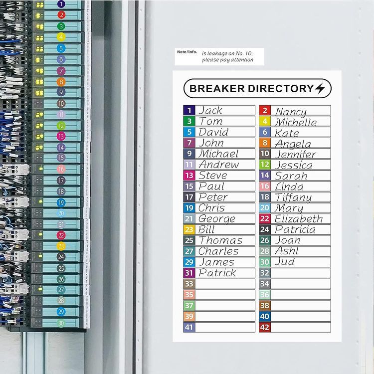 No. 3 - KIUKIUO Circuit Breaker Panel Labels - 5