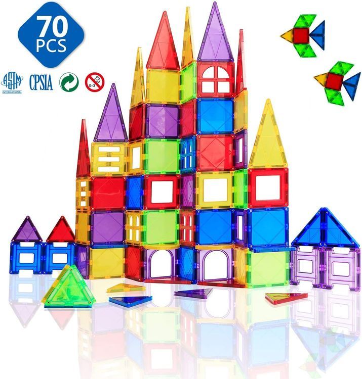 No. 6 - MAGBLOCK 70-Piece Magnetic Building Blocks - 4