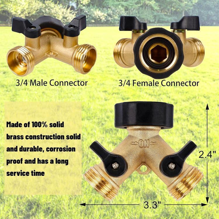 No. 6 - Biswing Garden Hose Splitter 2 Way - 2