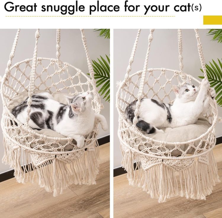 No. 7 - MEWOOFUN Cat Hammock Bed - 2