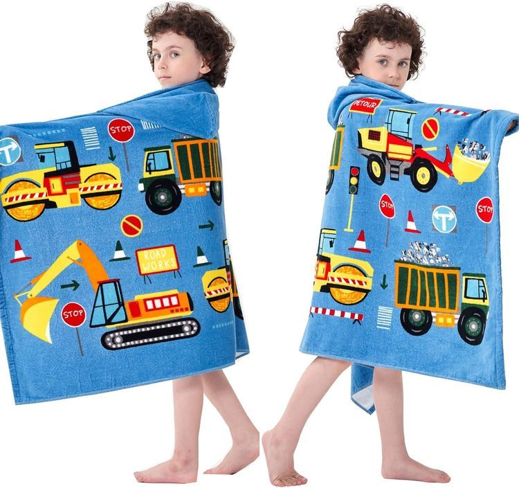 No. 6 - Bavilk Kids Hooded Bath Beach Towel - 3