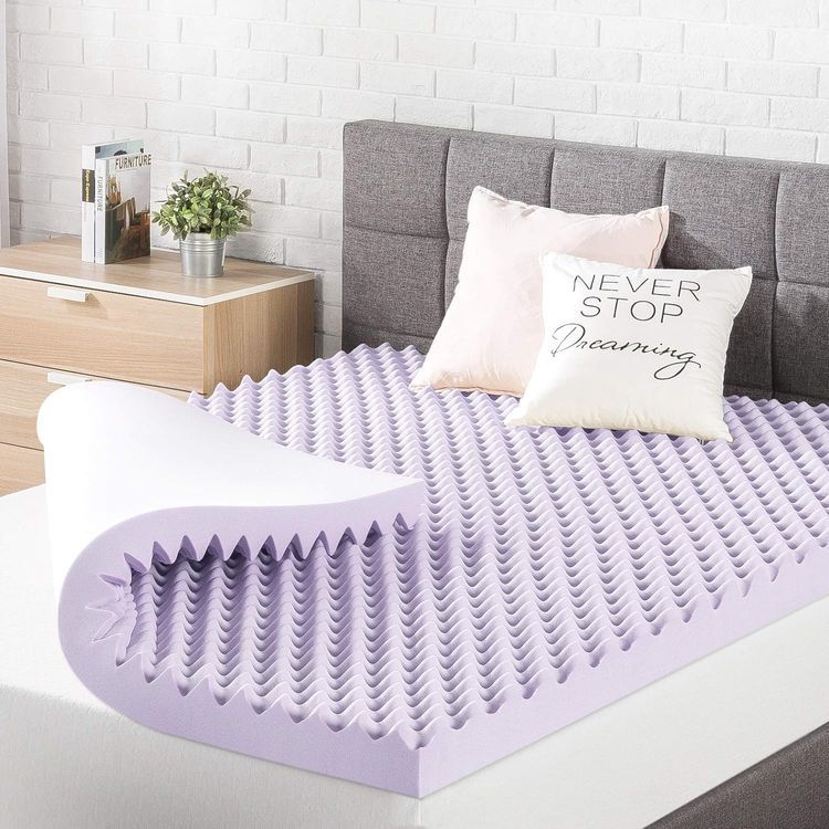 No. 10 - Best Price Mattress 3 Inch Egg Crate Memory Foam Mattress Topper - 1