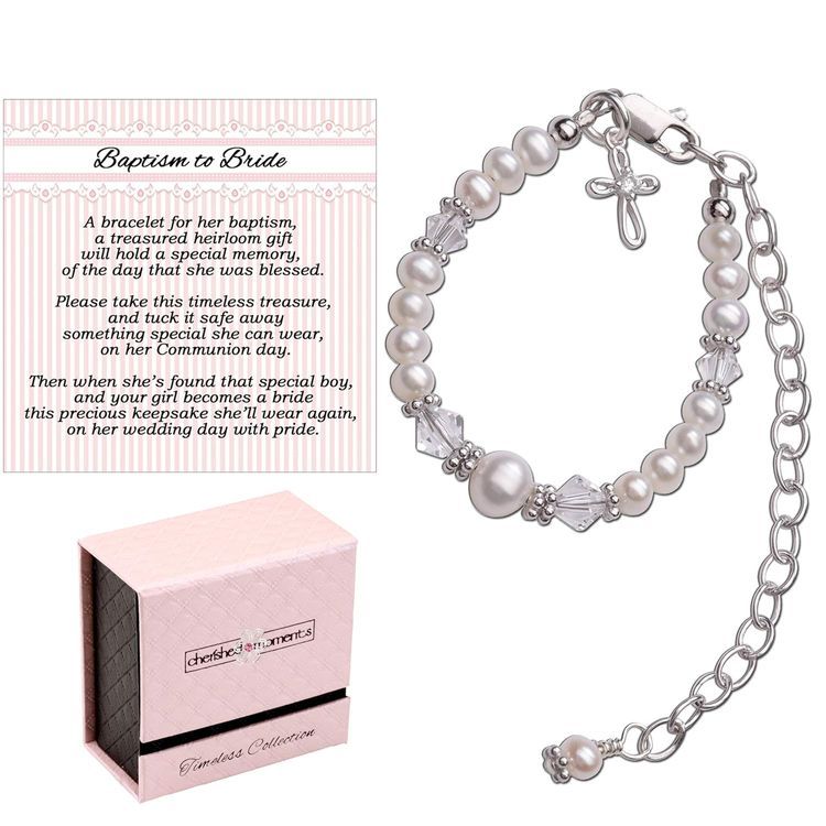 No. 5 - Cherished Moments Baptism to Bride Cross Bracelet - 1