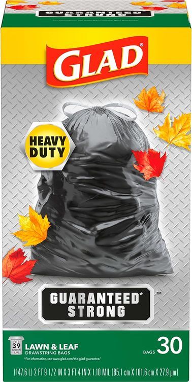 No. 9 - Glad Extra Large Drawstring Lawn and Leaf Bags - 1