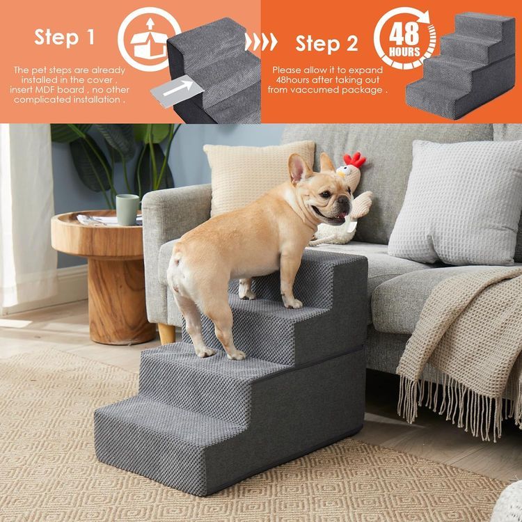 No. 1 - EHEYCIGA Dog Stairs - 4