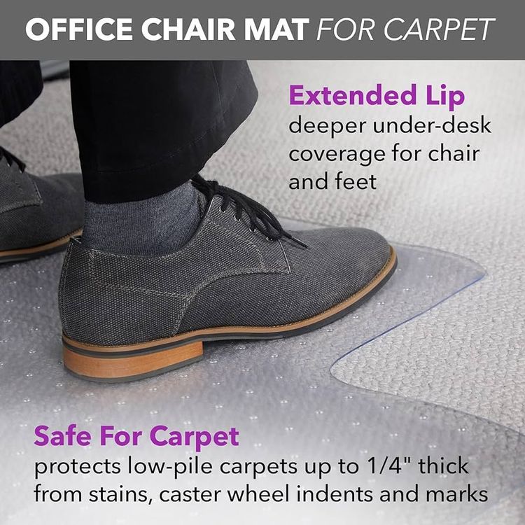 No. 8 - OFM Office Chair Mat for Carpet - 3