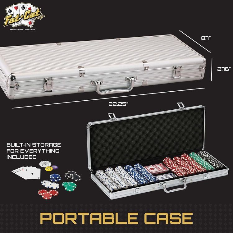 No. 5 - Fat Cat Hold'em Dealer Poker Chip Set - 3