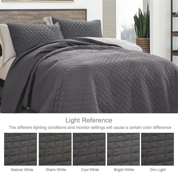 No. 2 - Exclusivo Mezcla Ultrasonic Reversible Full Queen Quilt Bedding Set - 3