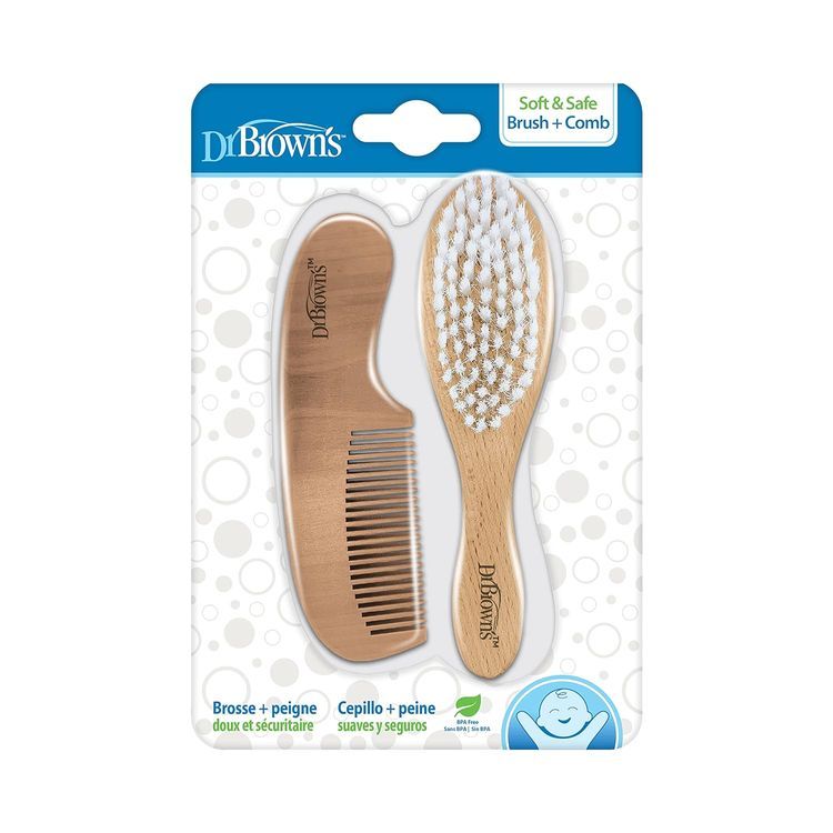 No. 8 - Dr. Brown's Soft and Safe Baby Brush + Comb - 2