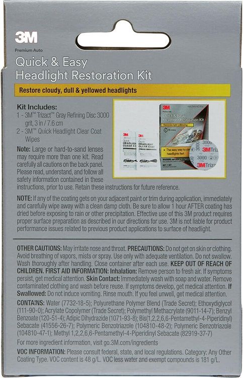 No. 10 - 3M Headlight Restoration Kit - 4