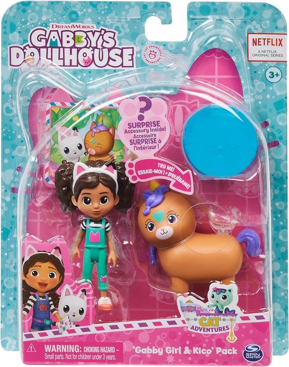 No. 7 - Gabby's Dollhouse, Gabby Girl and Kico the Kittycorn Toy Figures Pack - 2