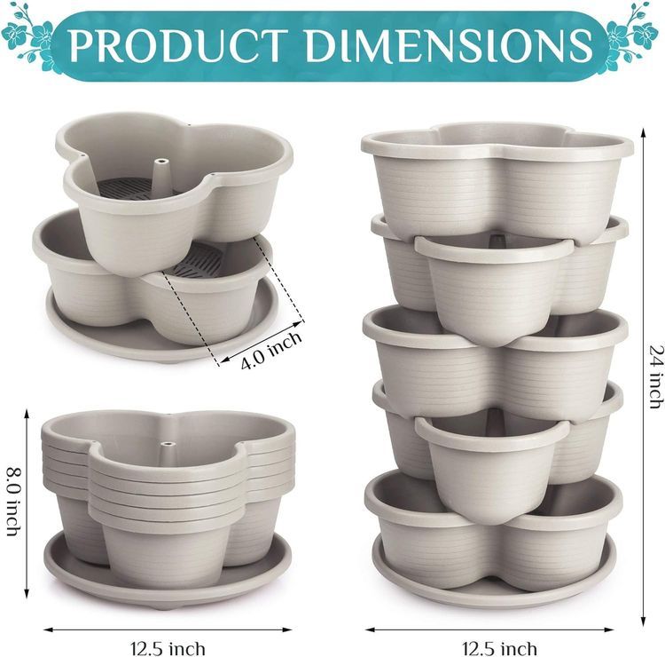 No. 6 - Amazing Creation Stackable Planter - 4