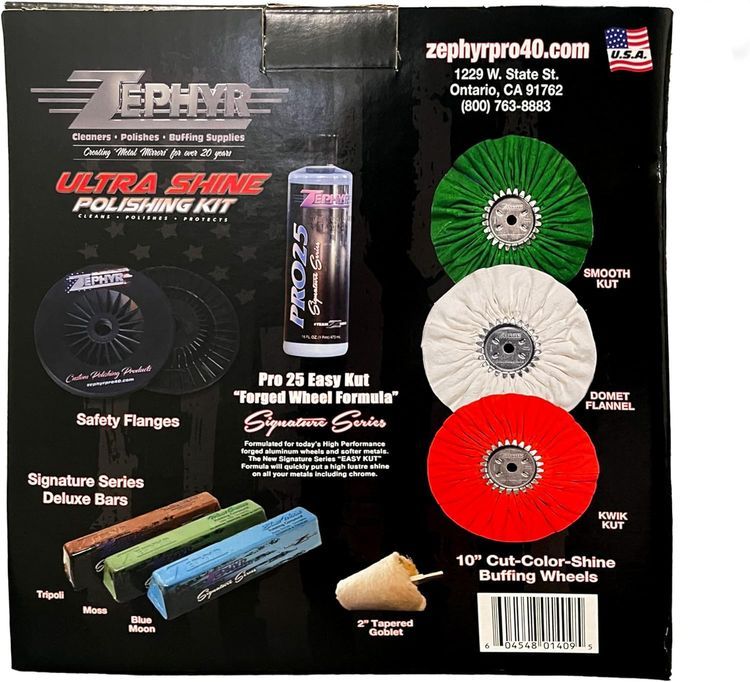 No. 6 - ZEPHYR CUSTOM POLISHING PRODUCTS Ultra Shine Metal Polishing Kit - 4