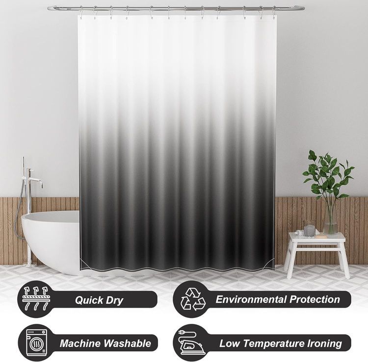No. 10 - AmazerBath Shower Curtain Sets - 4