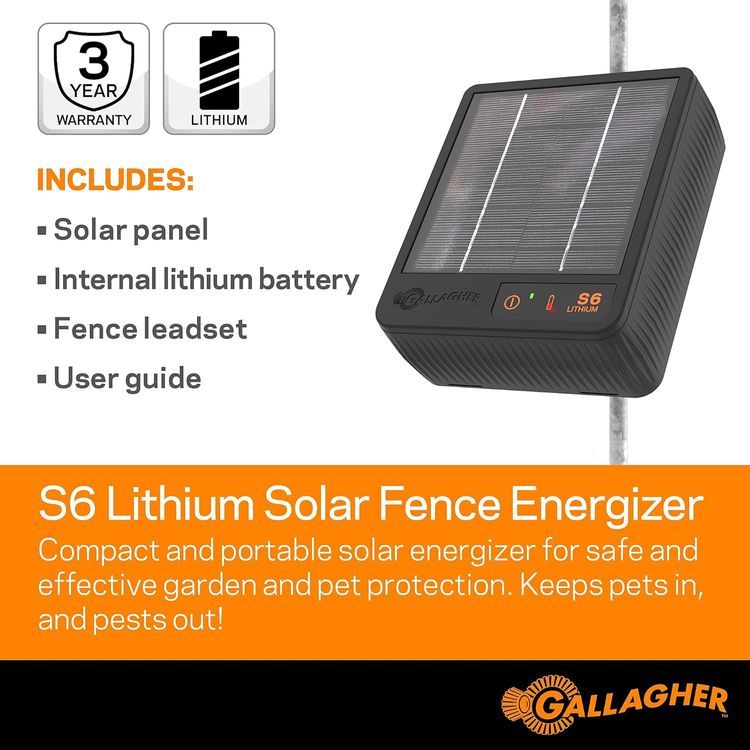 No. 3 - Gallagher S6 Solar Electric Fence Charger - 2