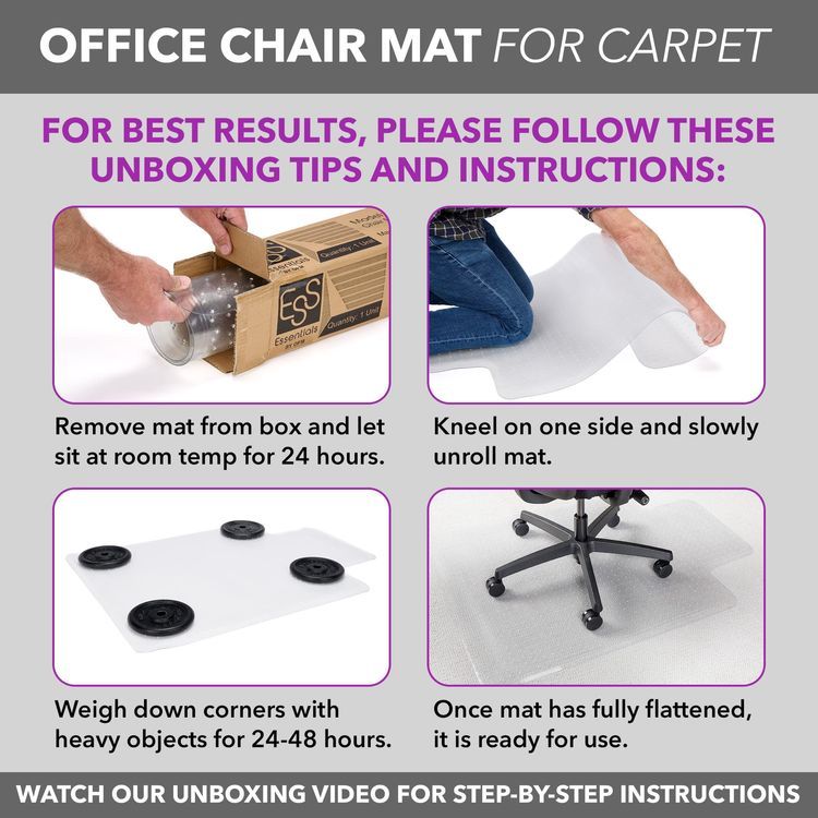 No. 8 - OFM Office Chair Mat for Carpet - 2