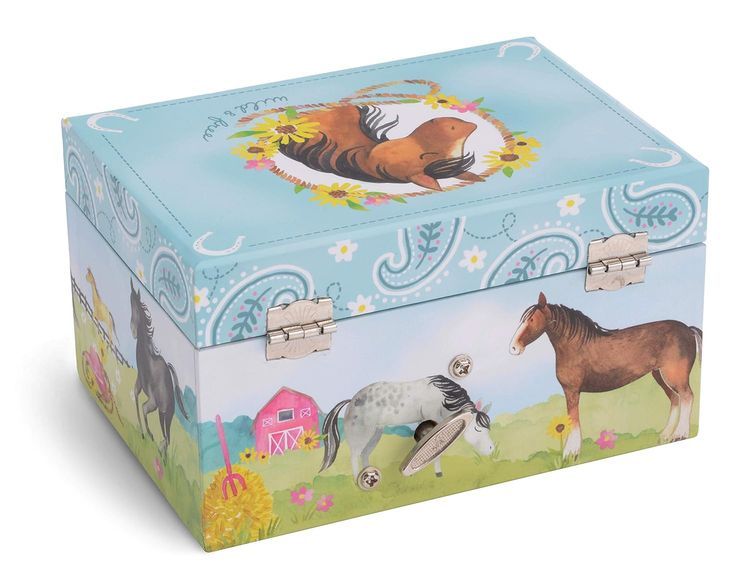 No. 4 - Children's Jewelry Box with Spinning Horse - 3