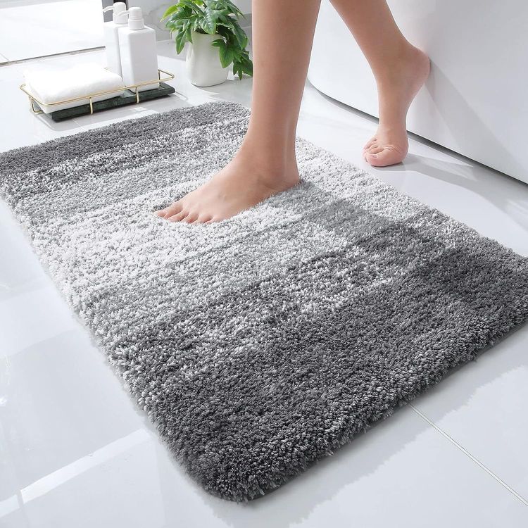 No. 6 - OLANLY Luxury Bathroom Rug Mat 24x16 - 1