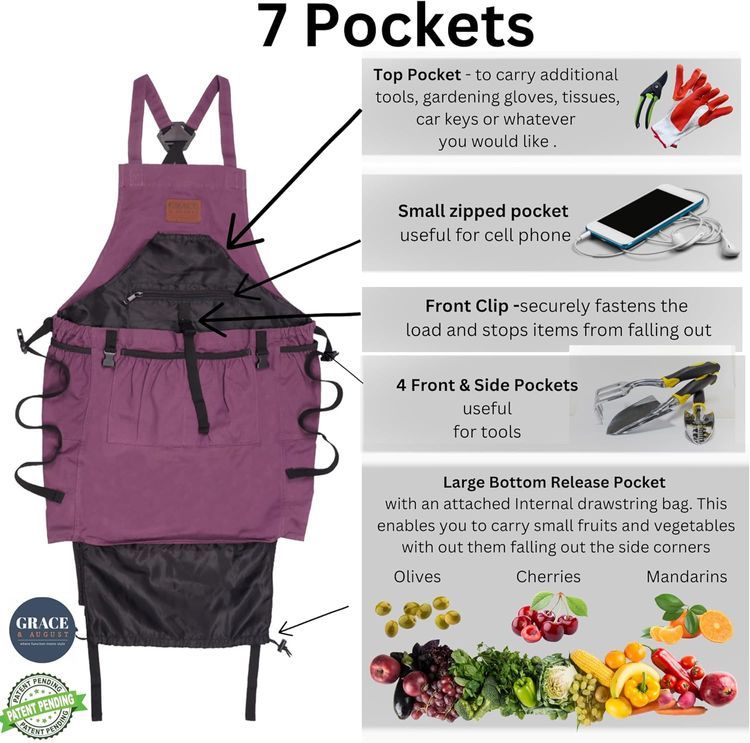 No. 8 - Gardening Apron with Pockets - 2